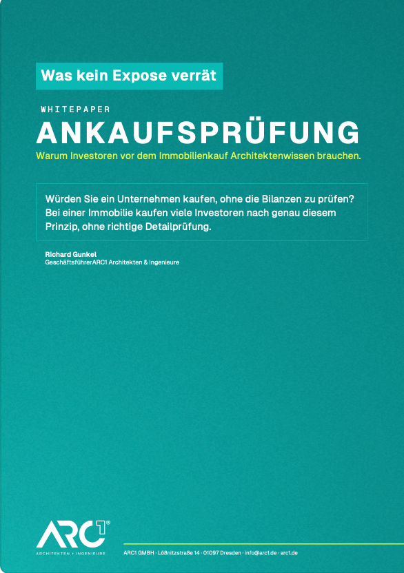 Titelblatt Whitepaper „Was kein Exposé verrät“ – Ankaufsprüfung