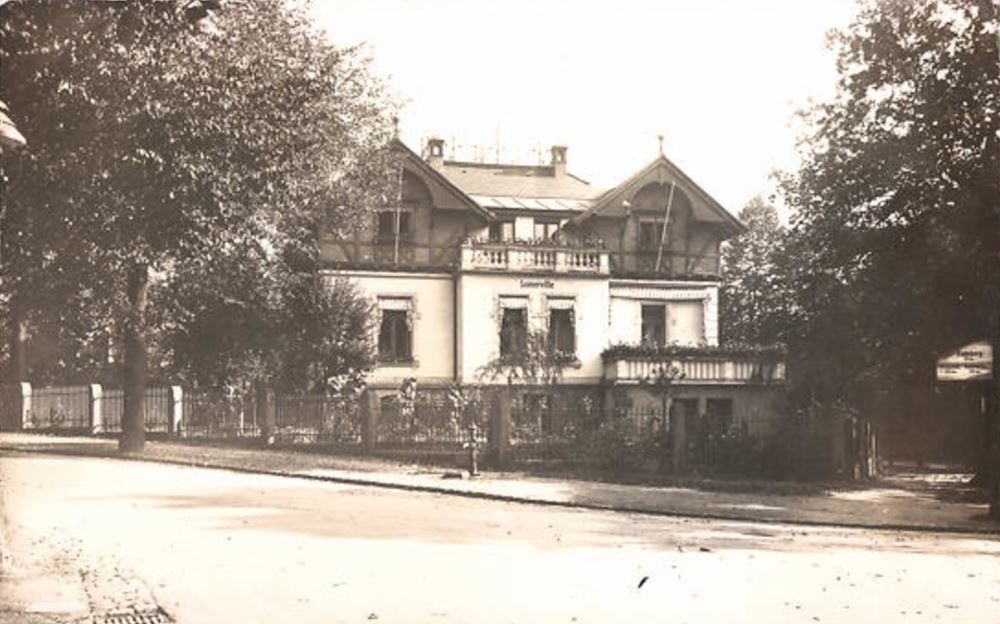 Villa Somerville Dresden: historische Außenansicht von 1931