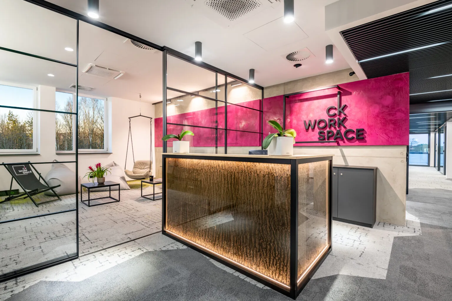 Empfang des Coworking-Space